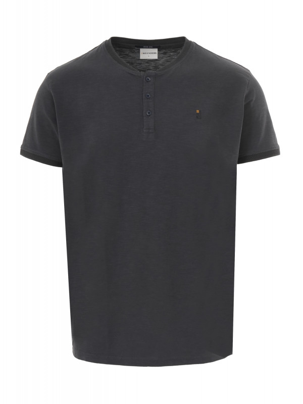 COTTON SLUB YARN GARMENT DYED T-SHIRT GRANDDAD