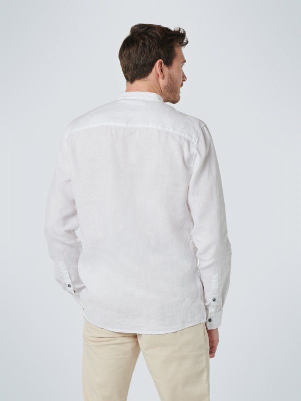 ΛΙΝΟ ΜΑΚΡΥΜΑΝΙΚΟ ΠΟΥΚΑΜΙΣΟ GRANDDAD COLLAR