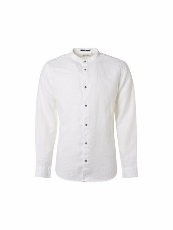 ΛΙΝΟ ΜΑΚΡΥΜΑΝΙΚΟ ΠΟΥΚΑΜΙΣΟ GRANDDAD COLLAR