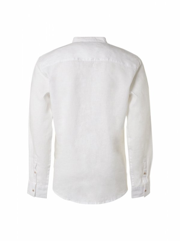 ΛΙΝΟ ΜΟΝΟΧΡΩΜΟ ΠΟΥΚΑΜΙΣΟ GRANDDAD COLLAR