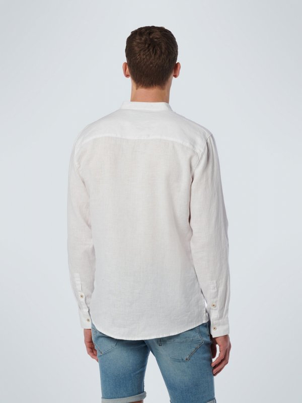 ΛΙΝΟ ΜΟΝΟΧΡΩΜΟ ΠΟΥΚΑΜΙΣΟ GRANDDAD COLLAR