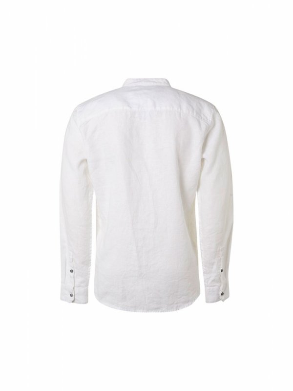 ΛΙΝΟ ΜΑΚΡΥΜΑΝΙΚΟ ΠΟΥΚΑΜΙΣΟ GRANDDAD COLLAR