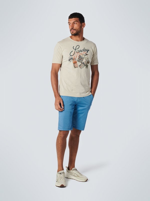 T-SHIRT ALL OVER PRINTED SUNDAY MATCHES GARMENT DYED