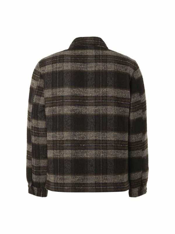 WOOL BLENDED PLAID JACKET