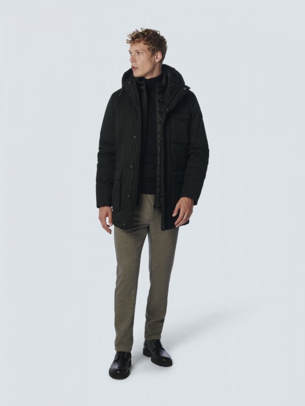 ΑΔΙΑΒΡΟΧΟ ΜΠΟΥΦΑΝ LONG FIT HOODED DOUBLE FRONT CLOSURE