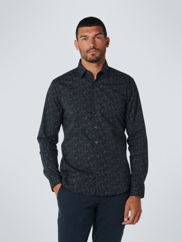 ΜΑΚΡΥΜΑΝΙΚΟ ΠΟΥΚΑΜΙΣΟ STRETCH ALL OVER PRINTED