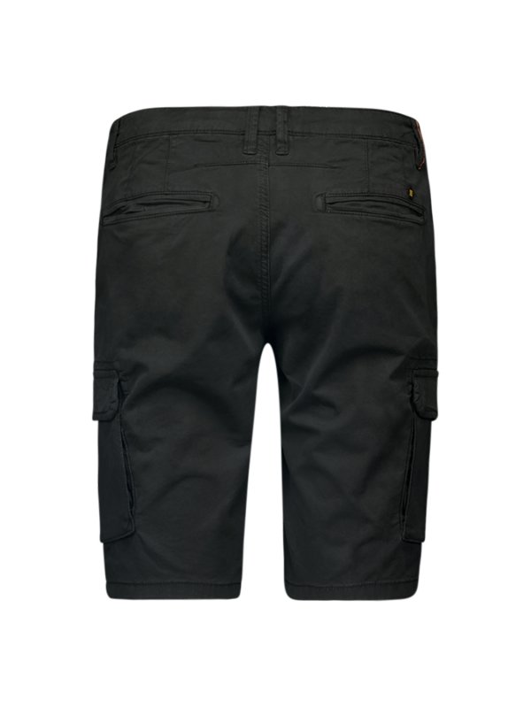 ΒΕΡΜΟΥΔΑ CARGO GARMENT DYED STRETCH STONE WASHED ΕLASTIC WAISTBAND