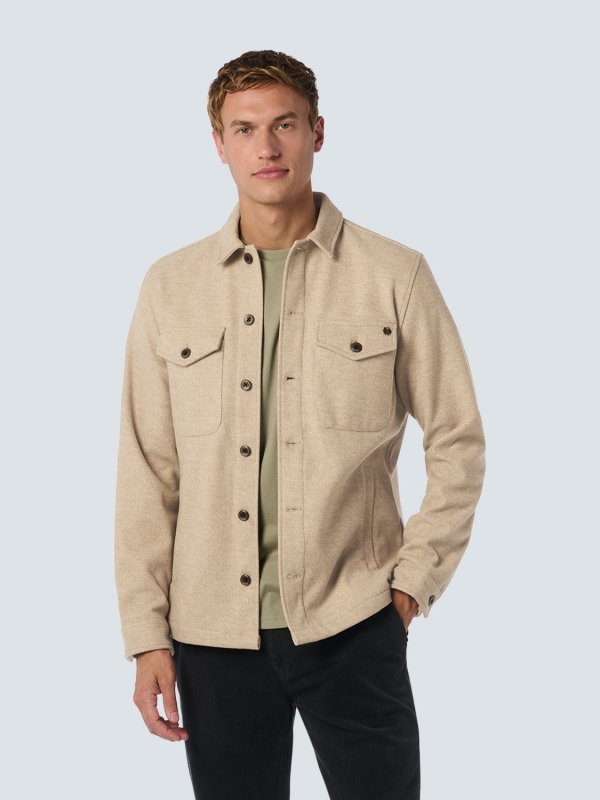 OVERSHIRT BUTTON CLOSURE MELANGE