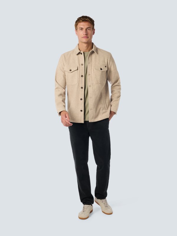 OVERSHIRT BUTTON CLOSURE MELANGE