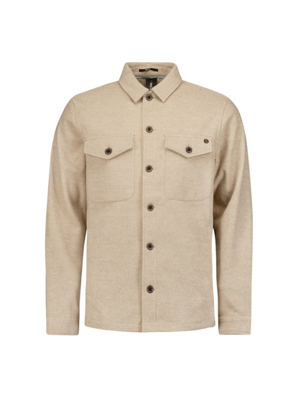 OVERSHIRT BUTTON CLOSURE MELANGE