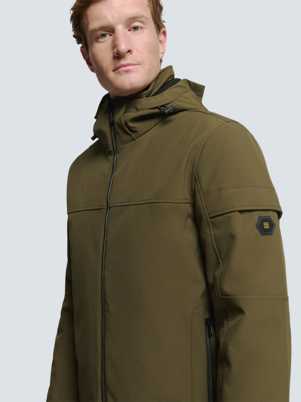 ΑΔΙΑΒΡΟΧΟ ΜΠΟΥΦΑΝ SHORT FIT REMOVABLE HOOD SOFTSHELL STRETCH
