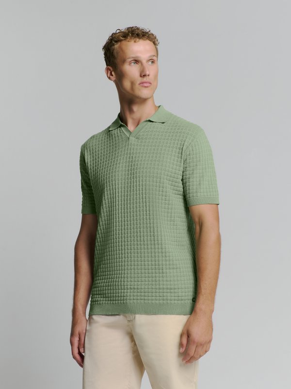 KONTOMANIKO ΠΛΕΚΤΟ POLO V SOLID JACQUARD