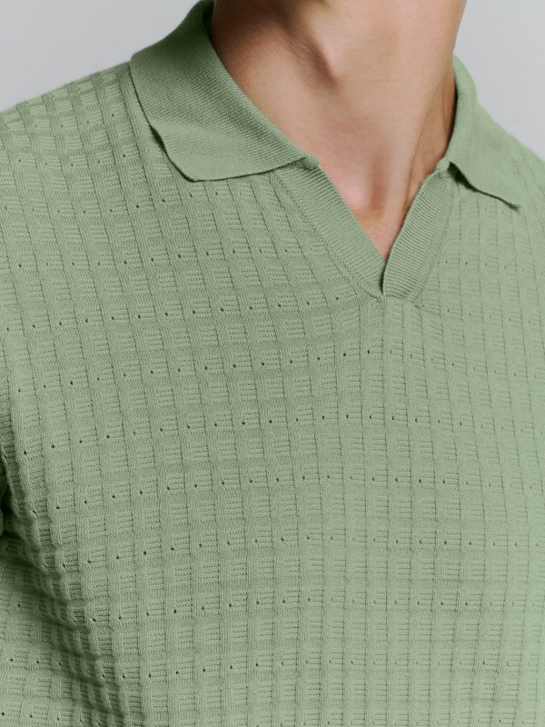 KONTOMANIKO ΠΛΕΚΤΟ POLO V SOLID JACQUARD