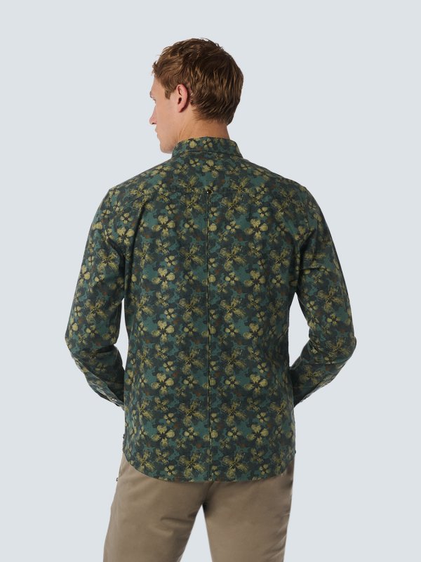ΜΑΚΡΥΜΑΝΙΚΟ ΠΟΥΚΑΜΙΣΟ STRETCH ALL OVER PRINTED