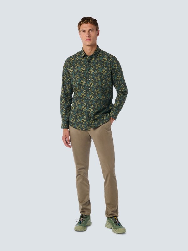 ΜΑΚΡΥΜΑΝΙΚΟ ΠΟΥΚΑΜΙΣΟ STRETCH ALL OVER PRINTED