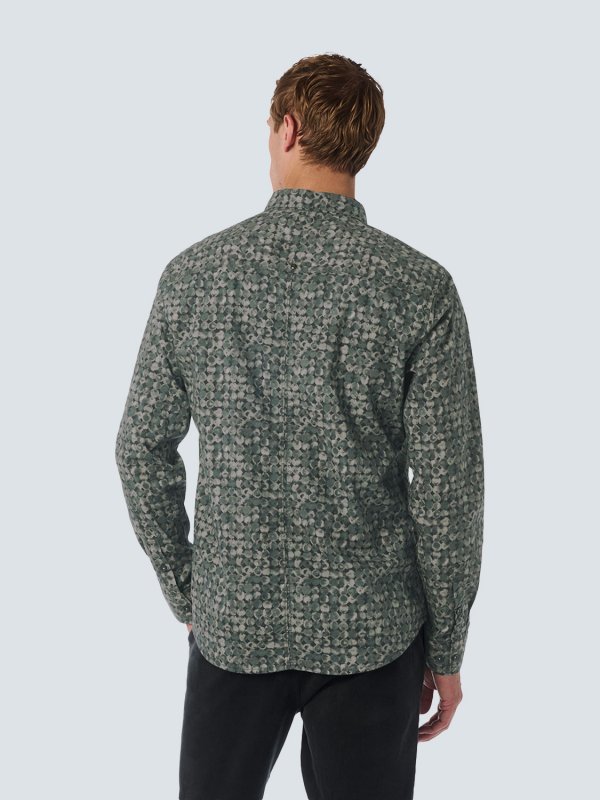ΜΑΚΡΥΜΑΝΙΚΟ ΠΟΥΚΑΜΙΣΟ STRETCH ALL OVER PRINTED
