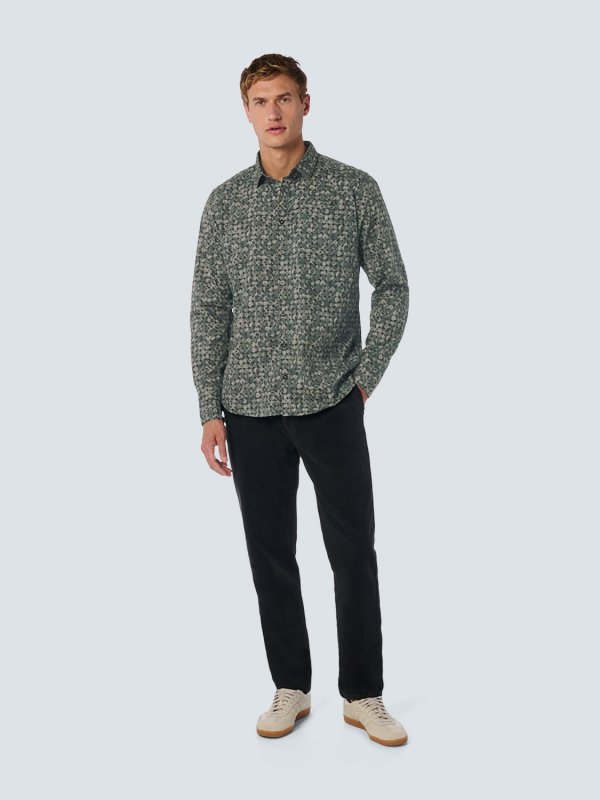 ΜΑΚΡΥΜΑΝΙΚΟ ΠΟΥΚΑΜΙΣΟ STRETCH ALL OVER PRINTED