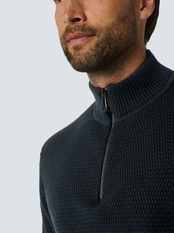 ΠΛΕΚΤΟ ΠΟΥΛΟΒΕΡ HALF-ZIP 2 COLOURED MELANGE