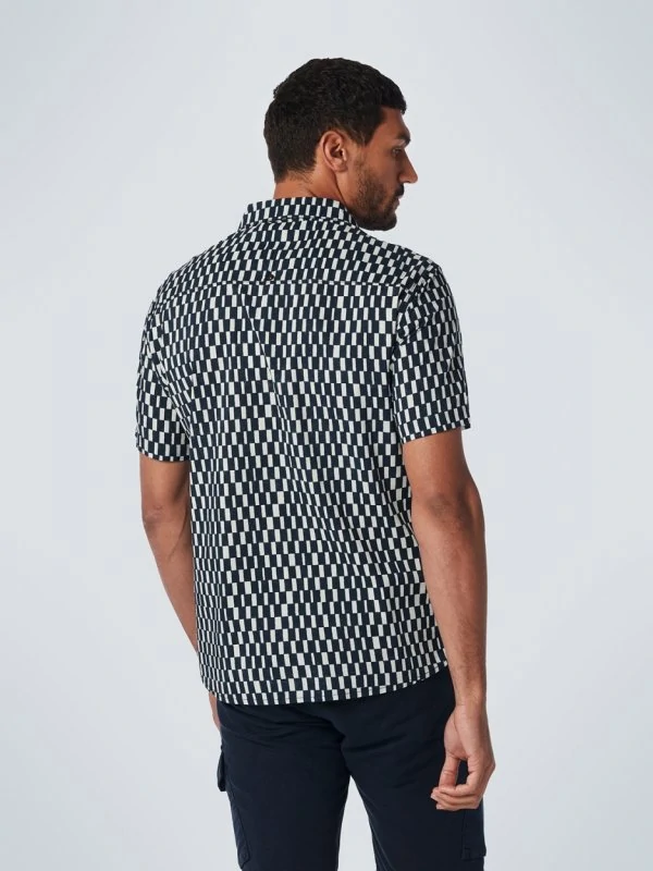 KONTOMANIKO ΠΟΥΚΑΜΙΣΟ ALL OVER PRINTED RESORT COLLAR RESPONSIBLE CHOICE