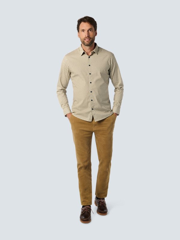 ΜΑΚΡΥΜΑΝΙΚΟ ΠΟΥΚΑΜΙΣΟ STRETCH ALL OVER PRINTED