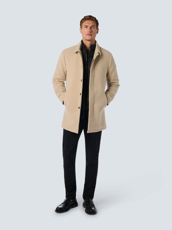 ΜΑΛΛΙΝΟ ΠΑΛΤΟ MID LONG FIT ΜΕ ΑΠΟΣΠΩΜΕΝΟ ΑΝΕΜΟΘΩΡΑΚΑ