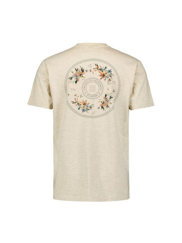 T-SHIRT V-NECK MELANGE GARMENT DYED BEACH TARIFA