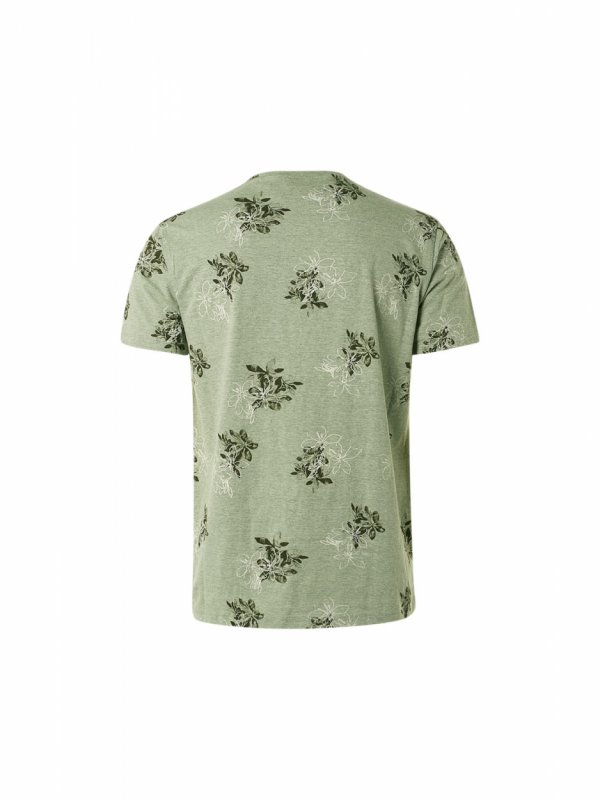 T-SHIRT CREWNECK ALLOVER PRINTED MELANGE