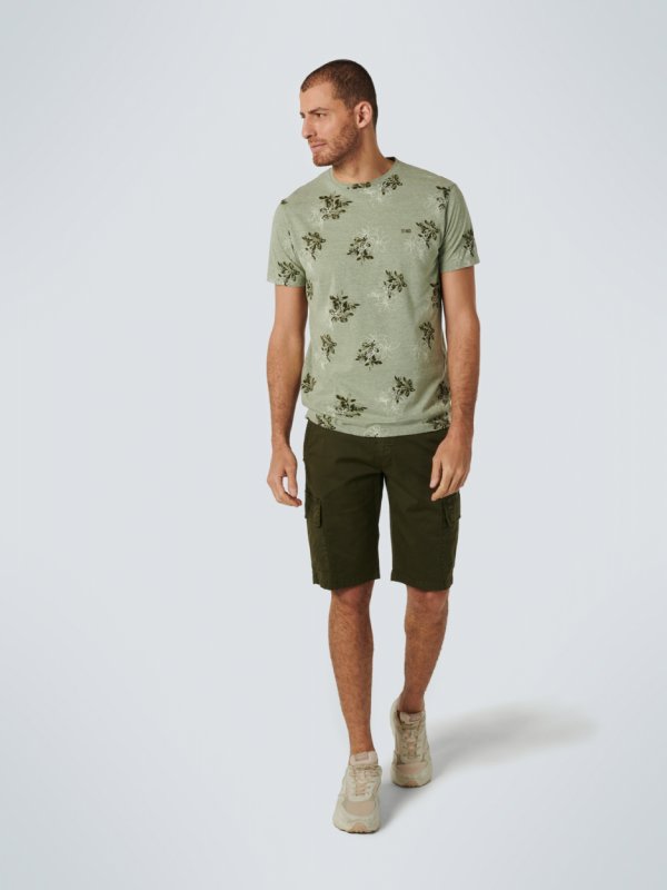 T-SHIRT CREWNECK ALLOVER PRINTED MELANGE