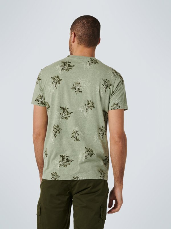 T-SHIRT CREWNECK ALLOVER PRINTED MELANGE