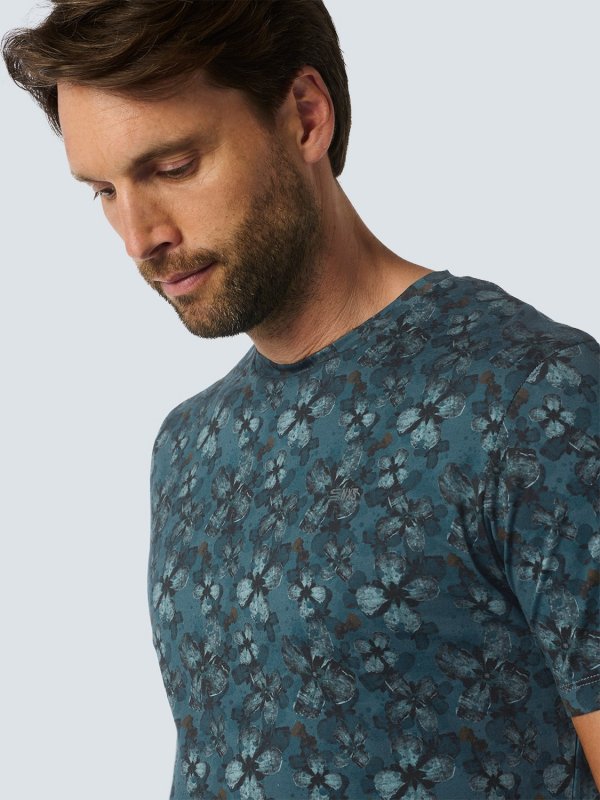 T-SHIRT CREWNECK ALLOVER FLORAL PRINTED