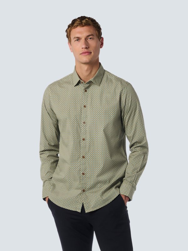ΜΑΚΡΥΜΑΝΙΚΟ ΠΟΥΚΑΜΙΣΟ STRETCH ALL OVER PRINTED