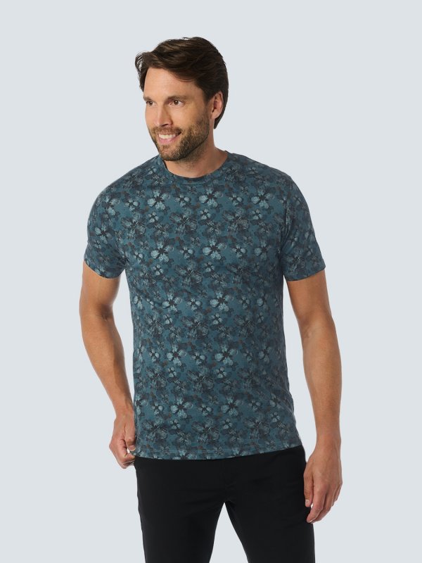 T-SHIRT CREWNECK ALLOVER FLORAL PRINTED