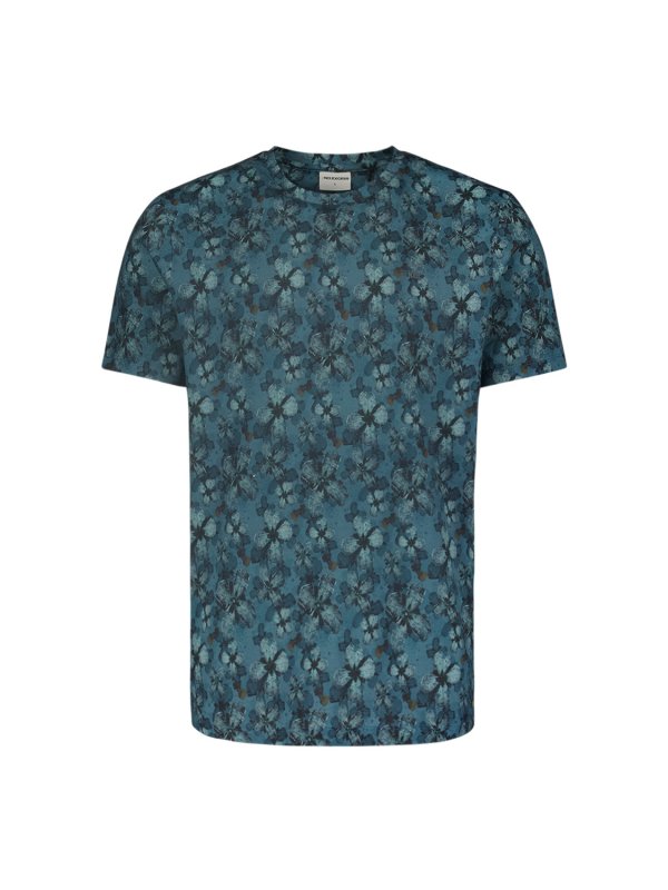 T-SHIRT CREWNECK ALLOVER FLORAL PRINTED