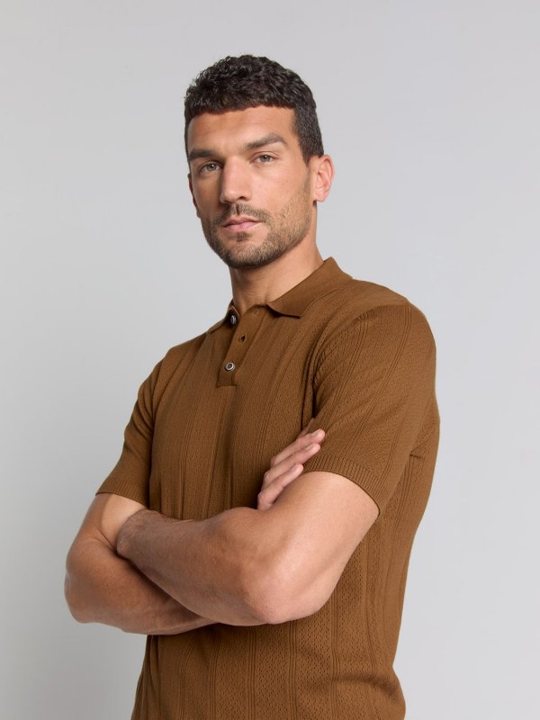 KONTOMANIKO ΠΛΕΚΤΟ POLO SOLID JACQUARD