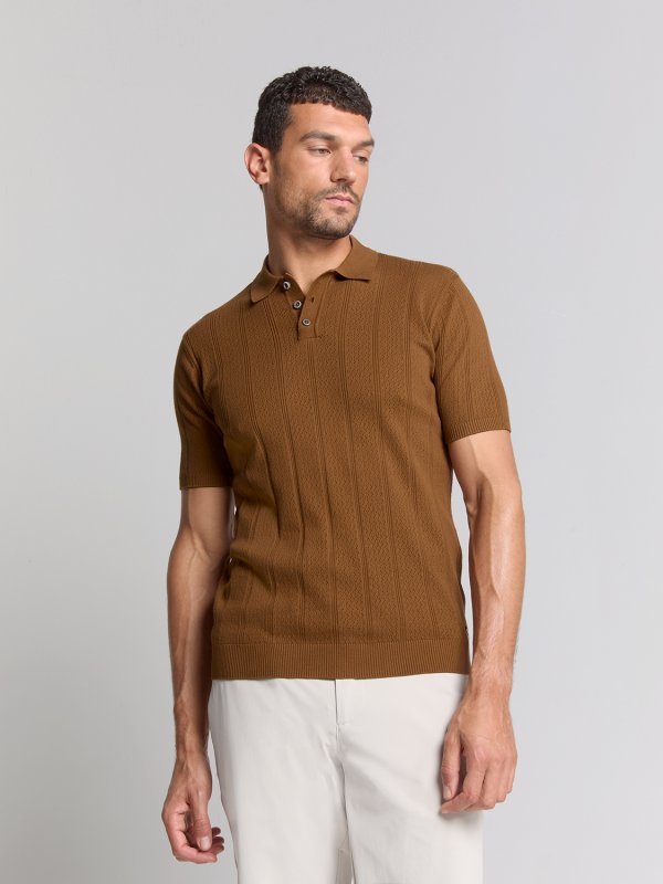 KONTOMANIKO ΠΛΕΚΤΟ POLO SOLID JACQUARD