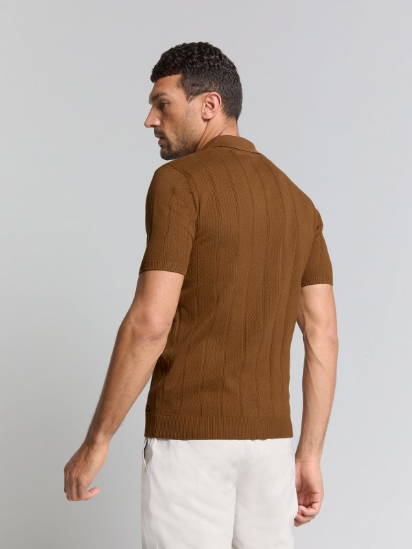 KONTOMANIKO ΠΛΕΚΤΟ POLO SOLID JACQUARD