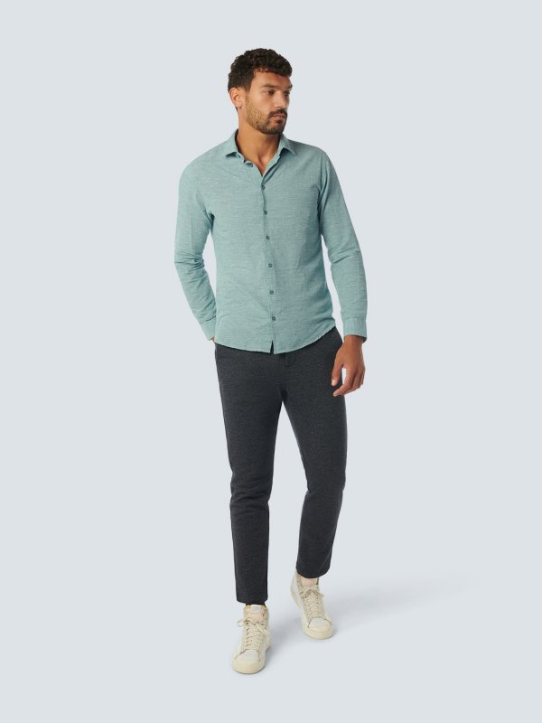 ΠΟΥΚΑΜΙΣΟ 2 COLOUR MELANGE ΑΠΟ ΛΙΝΟ ΚΑΙ ΒΑΜΒΑΚΙ