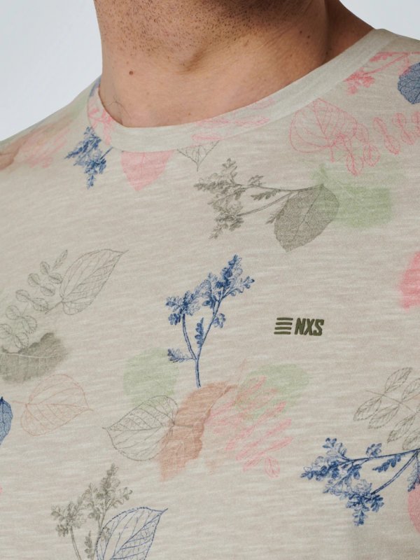 T-SHIRT ΑΠΟ ΟΡΓΑΝΙΚΟ ΒΑΜΒΑΚΙ ALL OVER PRINTED