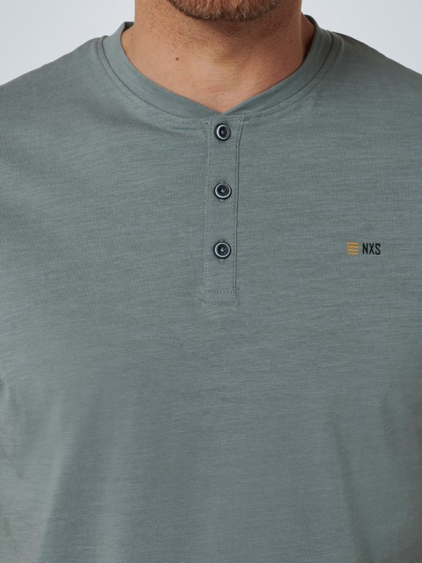 T-SHIRT GRANDDAD SLUB JERSEY RESPONSIBLE CHOICE
