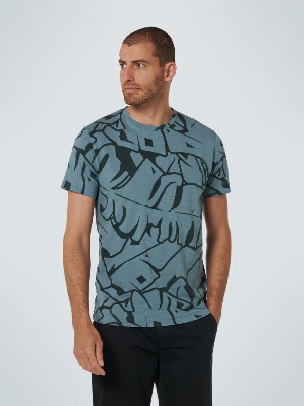 T-SHIRT ΑΠΟ ΒΑΜΒΑΚΕΡΗ ΦΛΑΜΑ ALL OVER PRINTED