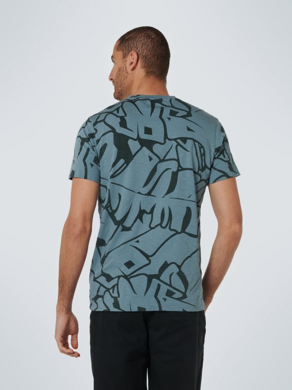 T-SHIRT ΑΠΟ ΒΑΜΒΑΚΕΡΗ ΦΛΑΜΑ ALL OVER PRINTED