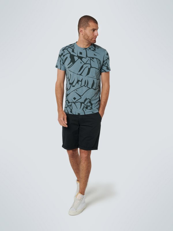 T-SHIRT ΑΠΟ ΒΑΜΒΑΚΕΡΗ ΦΛΑΜΑ ALL OVER PRINTED