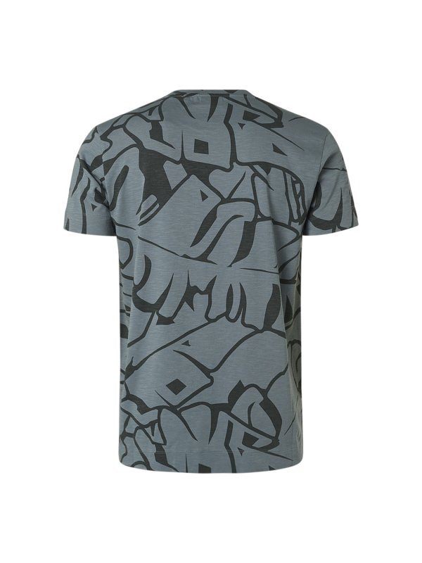 T-SHIRT ΑΠΟ ΒΑΜΒΑΚΕΡΗ ΦΛΑΜΑ ALL OVER PRINTED