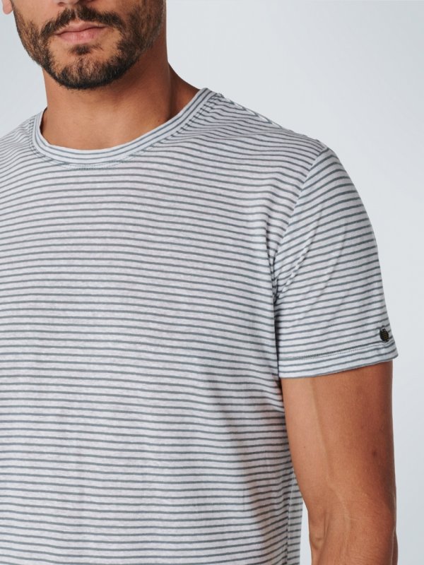 T-SHIRT YARN DYED STRIPES ΑΠΟ ΒΑΜΒΑΚΙ ΚΑΙ ΛΙΝΟ