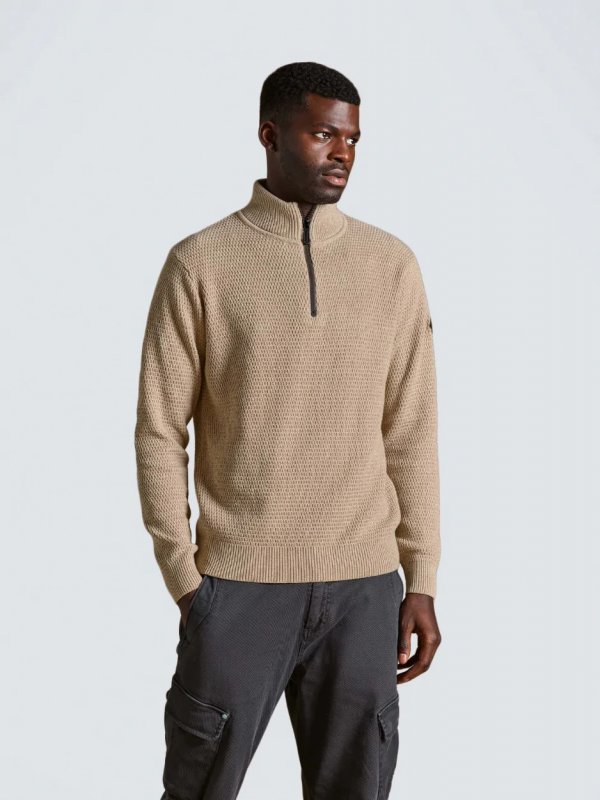ΠΛΕΚΤΟ ΠΟΥΛΟΒΕΡ HALF-ZIP