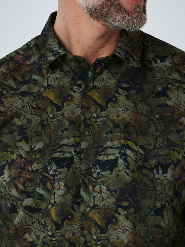 ΜΑΚΡΥΜΑΝΙΚΟ ΠΟΥΚΑΜΙΣΟ STRETCH ALL OVER PRINTED natural shades