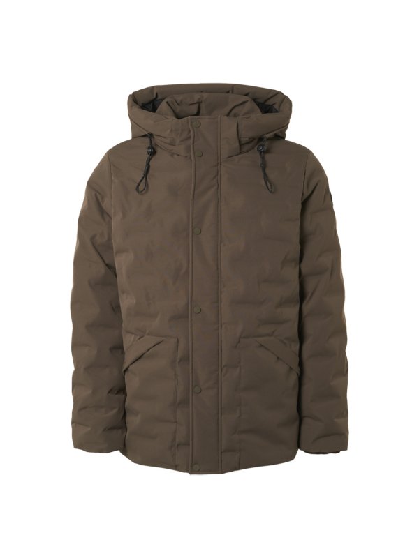 AΔΙΑΒΡOXO ΜΠΟΥΦΑΝ SHORT FIT TRENCHCOAT SEALED PATTERN ΜΕ ΑΠΟΣΠΩΜΕΝΗ ΚΟΥΚΟΥΛΑ