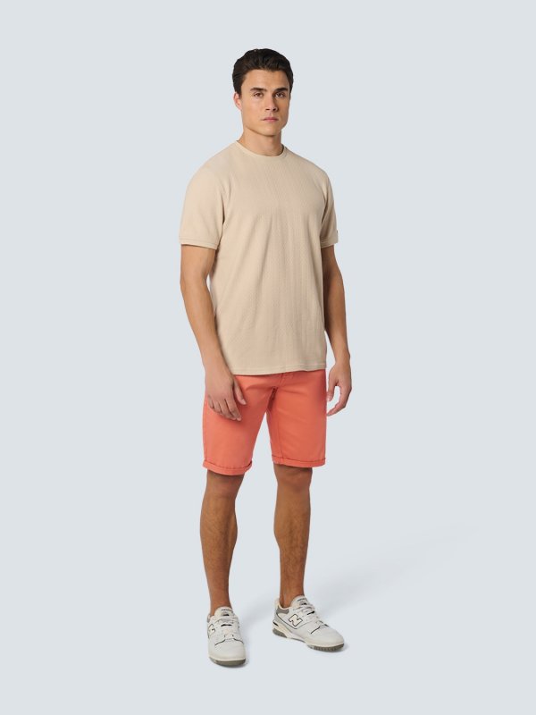 ΒΕΡΜΟΥΔΑ CHINO GARMENT DYED TWILL STRETCH ELASTIC WAISTBAND