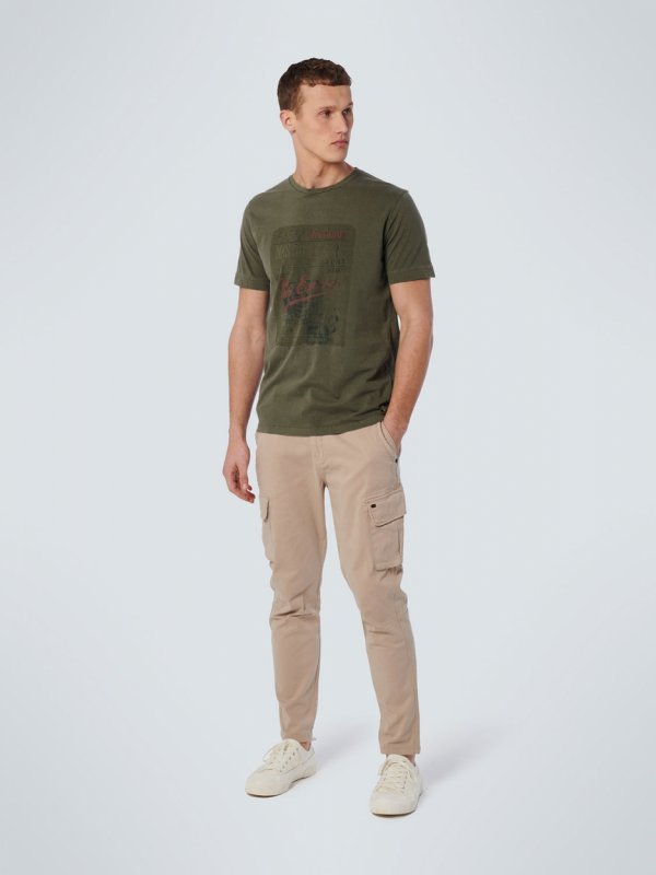 T-SHIRT CREWNECK VINTAGE PRINT GARMENT DYED