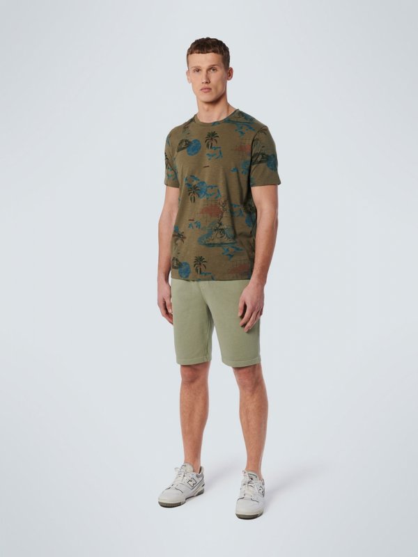 T-SHIRT ALL OVER PRINTED HAWAII GARMENT DYED RESPONSIBLE CHOICE